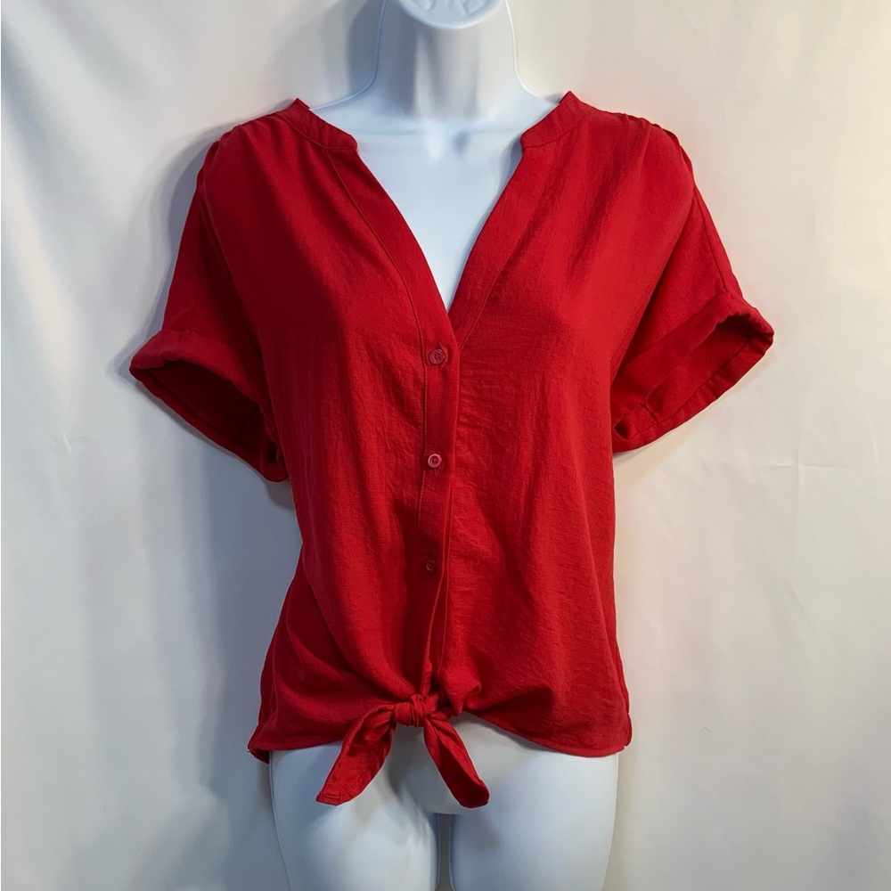 New York & Co Women’s Red Blouse